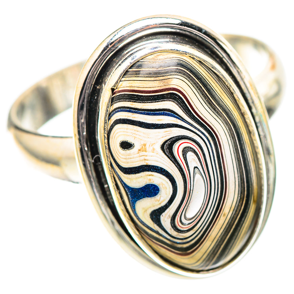 Fordite 925 Sterling Silver Ring Size 9.75 (925 Sterling Silver) RING139574
