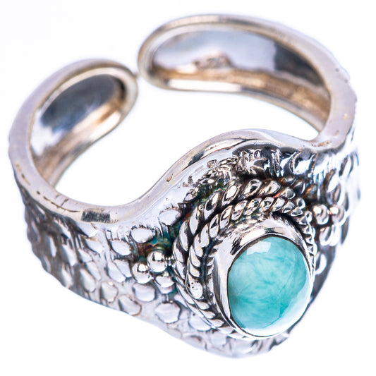 Larimar Ring Size 6.75 (925 Sterling Silver) R3786