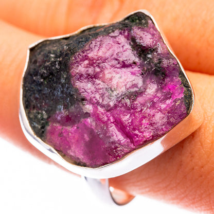 Large Ruby Zoisite Ring Size 10 (925 Sterling Silver) R141426