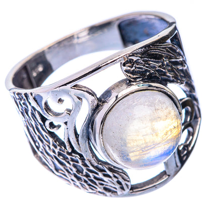Rainbow Moonstone Ring Size 8.25 (925 Sterling Silver) R141292