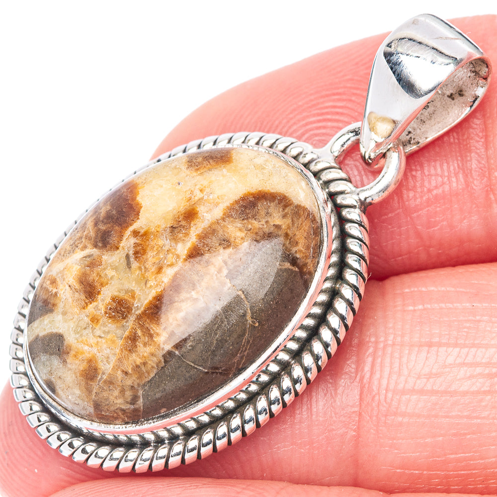 Septarian Pendant 1 3/8" (925 Sterling Silver) P40893