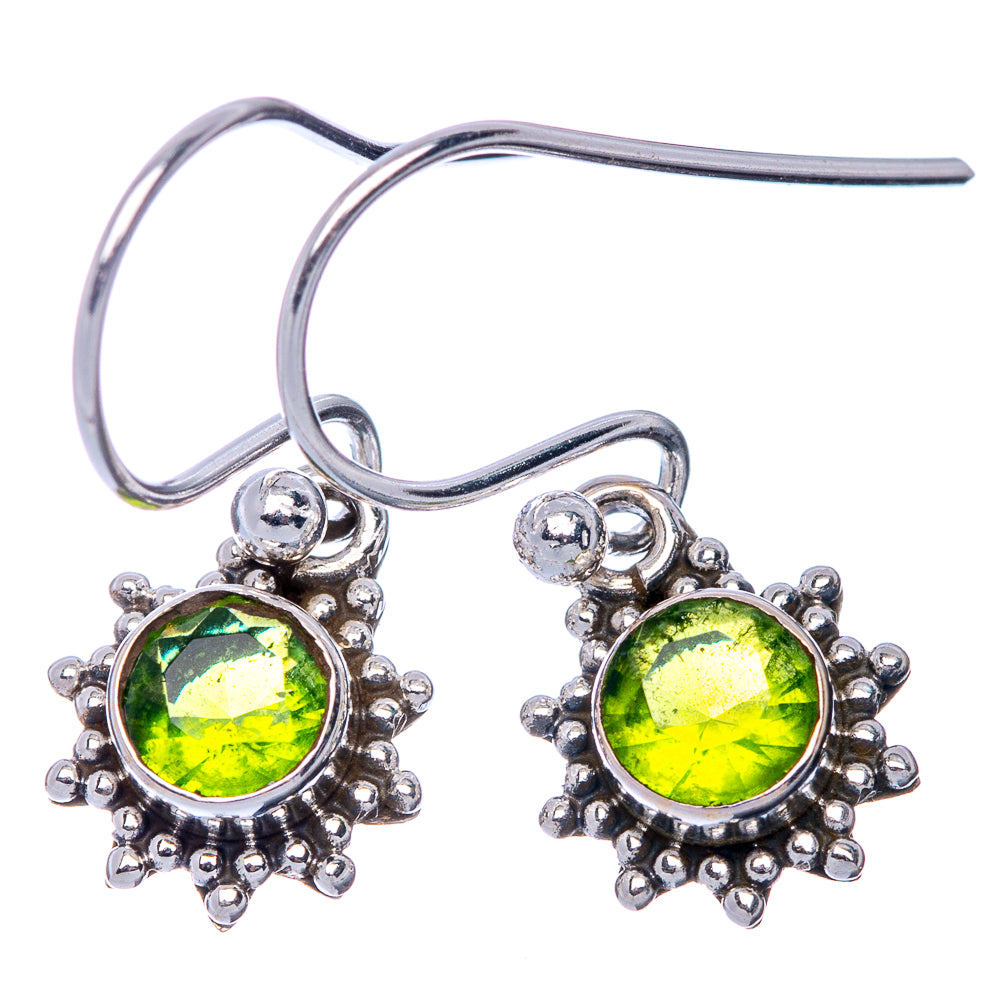 Peridot EarDainty Rings 1" (925 Sterling Silver) E433143