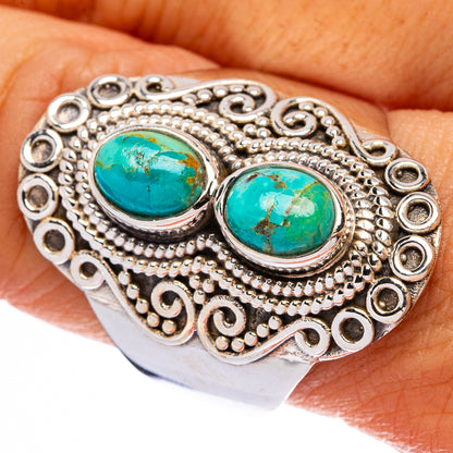 Tibetan Turquoise Ring Size 9.75 (925 Sterling Silver) R146260