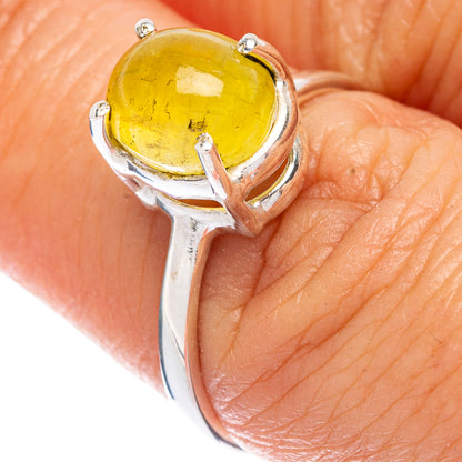 Rare Brucite Ring Size 7.25 (925 Sterling Silver) R146633