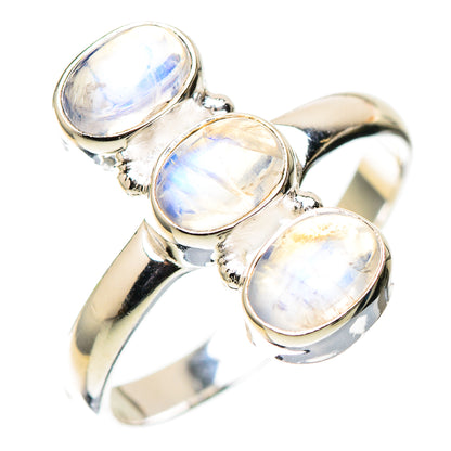 Rainbow Moonstone Dainty Ring Size 7 (925 Sterling Silver) RING138206