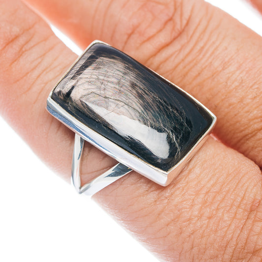 Premium Hypersthene Ring Size 8.5 (.925 Sterling Silver)