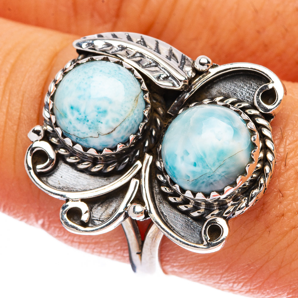 Larimar Ring Size 8.25 (925 Sterling Silver) R146254