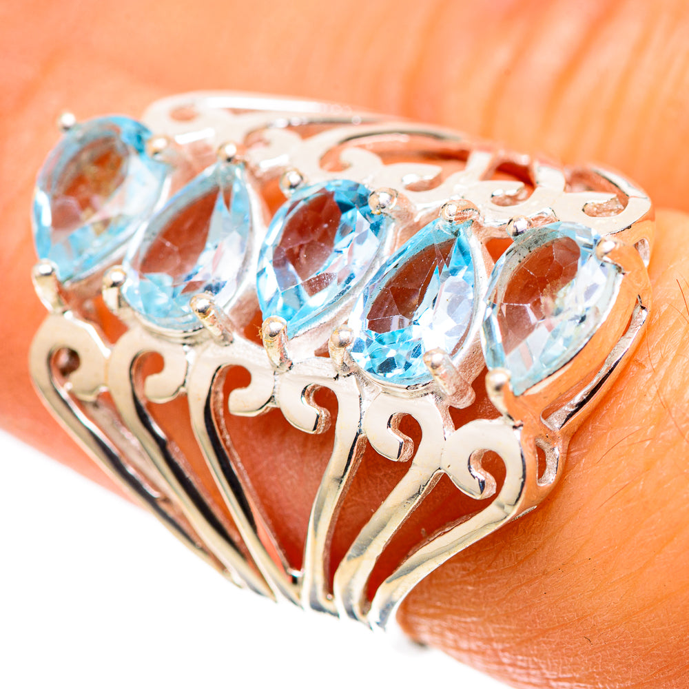 Blue Topaz Ring Size 6.75 (925 Sterling Silver) RING138403