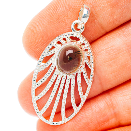 Citrine Pendant 1 1/2" (.925 Sterling Silver)