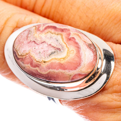 Large Rhodochrosite Ring Size 8 (925 Sterling Silver) R143039