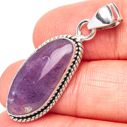 Rare Mexican Purple Opal 925 Sterling Silver Pendant 1 1/2" (925 Sterling Silver) P42617