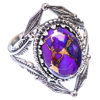 Purple Copper Composite Turquoise Ring Size 9.25 (925 Sterling Silver) R140946