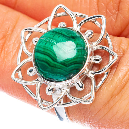 Premium Malachite 925 Sterling Silver Ring Size 5.75 Ana Co R3630
