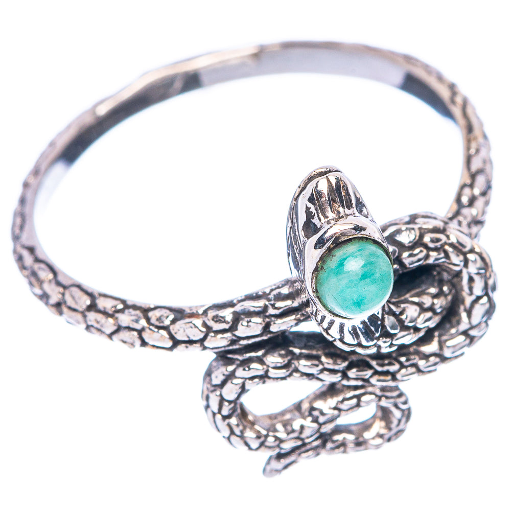 Rainbow Moonstone Snake 925 Sterling Silver Ring Size 7.75 (925 Sterling Silver) R5464