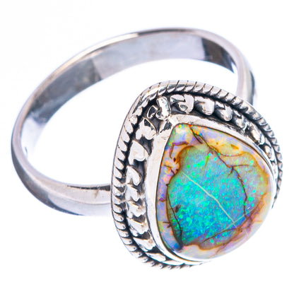 Rare Sterling Opal Ring Size 7 (925 Sterling Silver) R4629