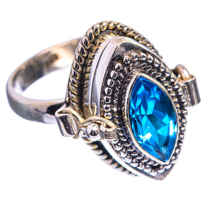 Poison Blue Topaz Ring Size 6.5 (925 Sterling Silver) R143140