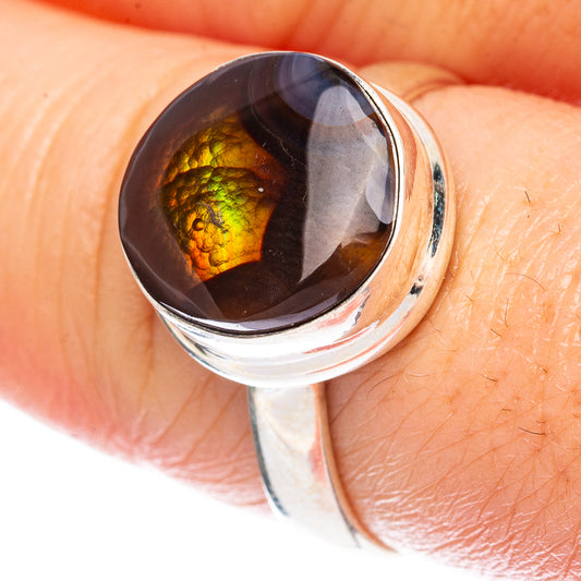 Rare Mexican Fire Agate Ring Size 8.25 (925 Sterling Silver) R2787