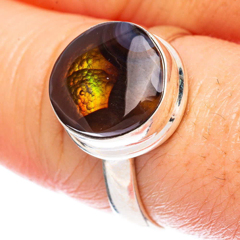 Rare Mexican Fire Agate Ring Size 8.25 (925 Sterling Silver) R2787
