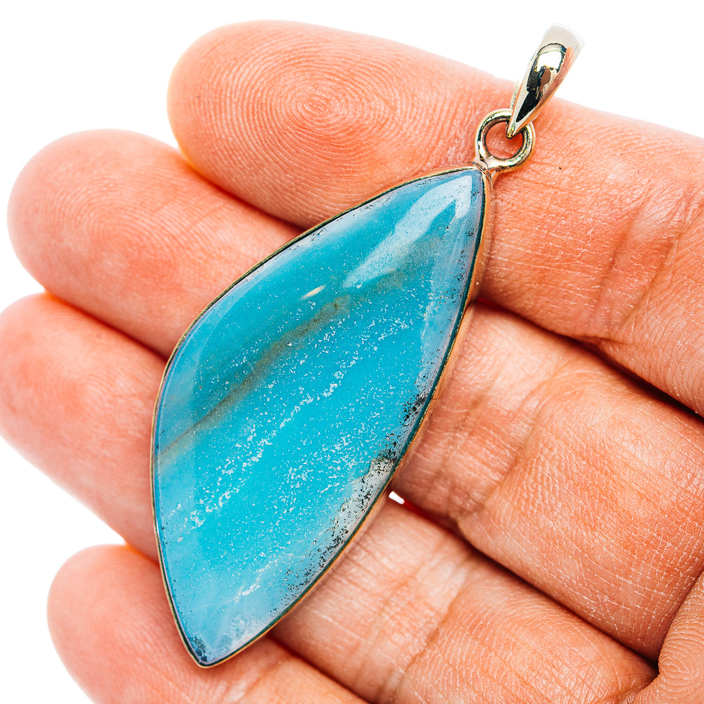 Peruvian Opal Pendant 2 3/8" (German Silver)