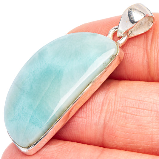 Larimar Pendant 1 5/8" (925 Sterling Silver) P44107