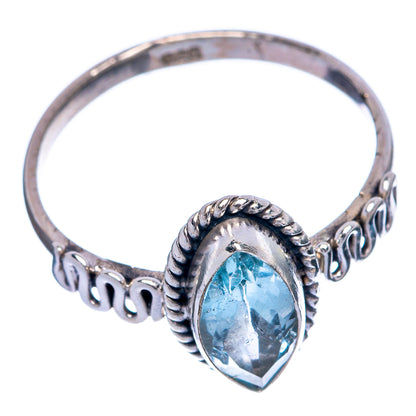 Blue Topaz Dainty Ring Size 7 (925 Sterling Silver) R145458