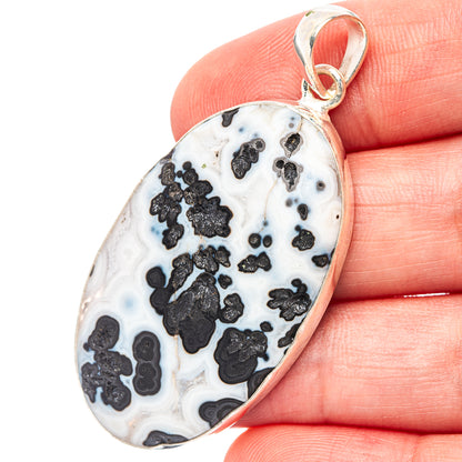 Medicine Bow Agate Pendant 2 1/8" (.925 Sterling Silver)