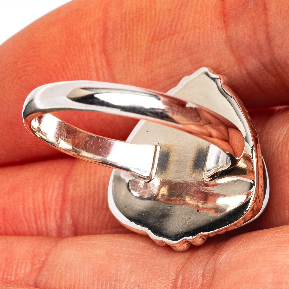 Pink Triplet Opal Ring Size 8.75 (.925 Sterling Silver)
