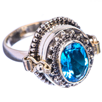 Poison Blue Topaz Ring Size 6 (925 Sterling Silver) R142681