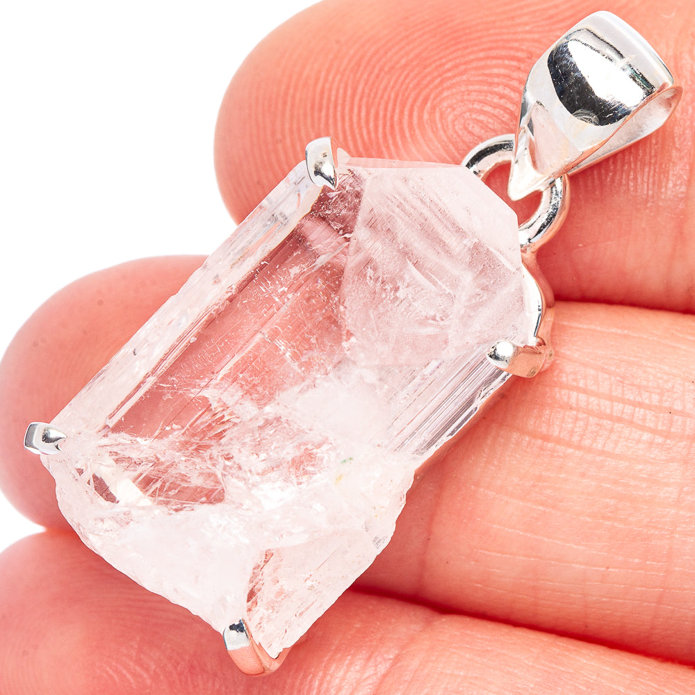 Rare Danburite Pendant 1 3/8" (925 Sterling Silver) P41554