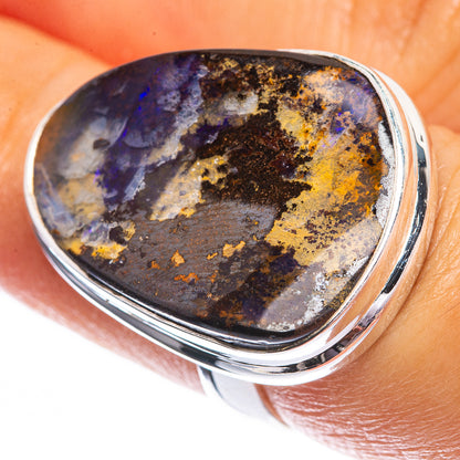 Boulder Opal Ring Size 6.5 (925 Sterling Silver) R142399