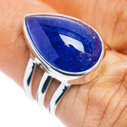 Premium Large Tanzanite Ring Size 5.75 (.925 Sterling Silver)