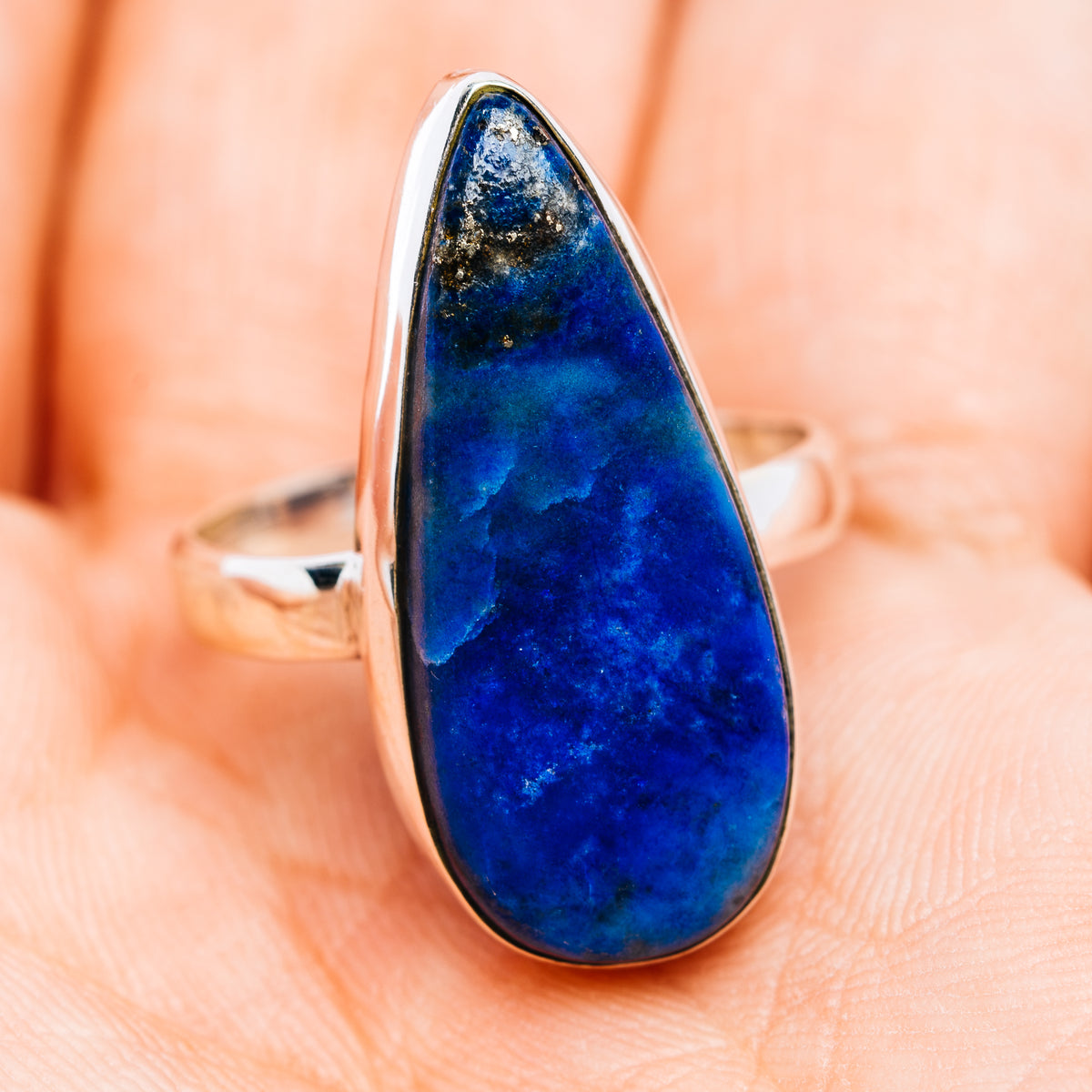 Rare Afghanite Ring Size 7.5 (.925 Sterling Silver)
