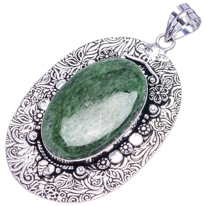 Serpentine  Pendant 2 7/8" (German Silver)