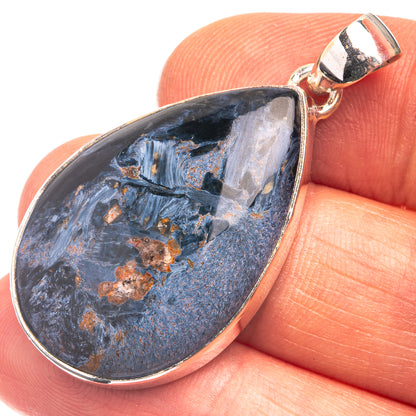Pietersite Pendant 1 5/8" (925 Sterling Silver) P38877