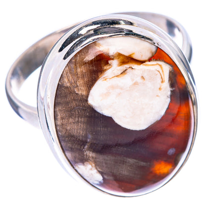 Peanut Wood Jasper Ring Size 11.25 (925 Sterling Silver) R1568