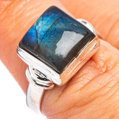 Labradorite Ring Size 6.75 (.925 Sterling Silver)