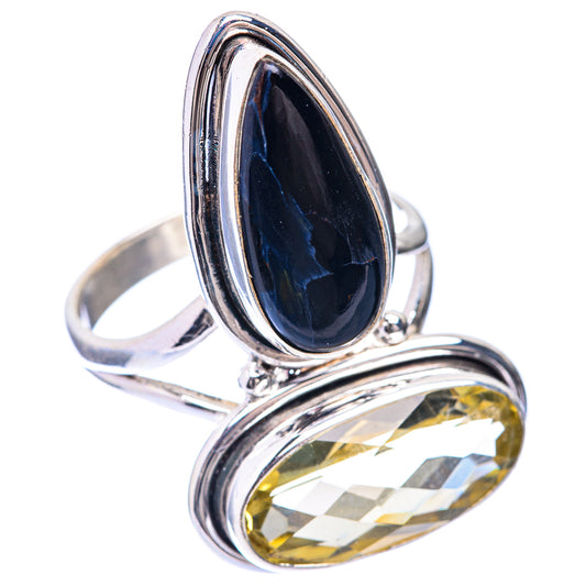 Large Pietersite, Citrine Ring Size 10 (925 Sterling Silver) R141358