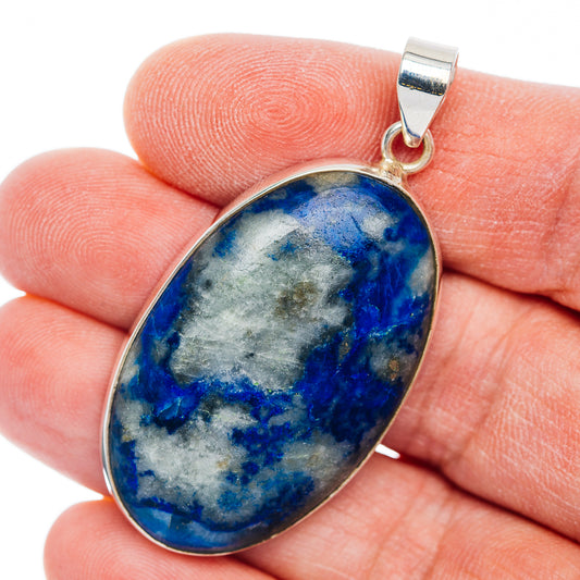 Premium Afghanite Pendant 2" (.925 Sterling Silver)
