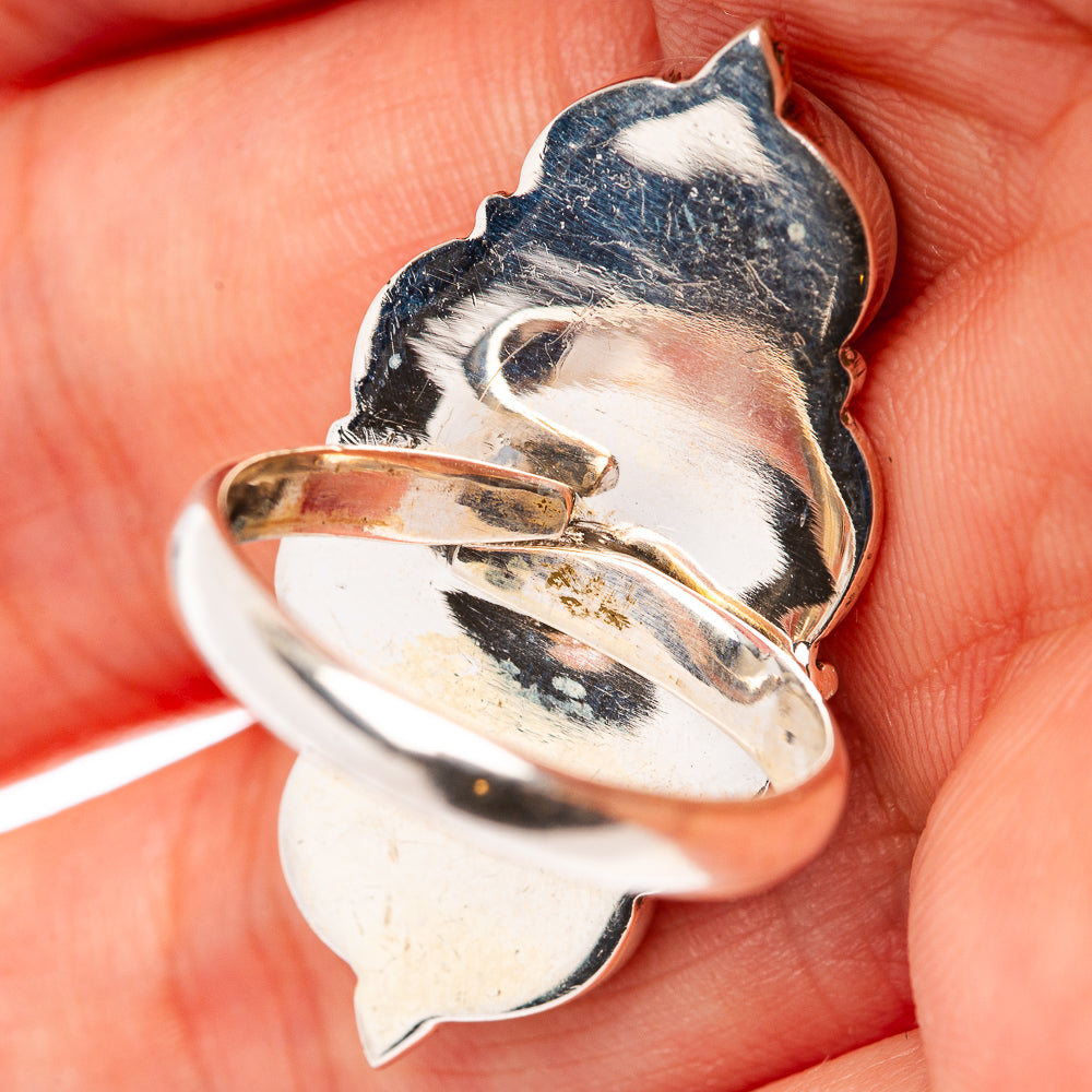 Mohave Turquoise Ring Size 7 Adjustable (.925 Sterling Silver)
