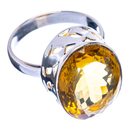 Faceted Citrine Ring Size 8.75 (925 Sterling Silver) R144454