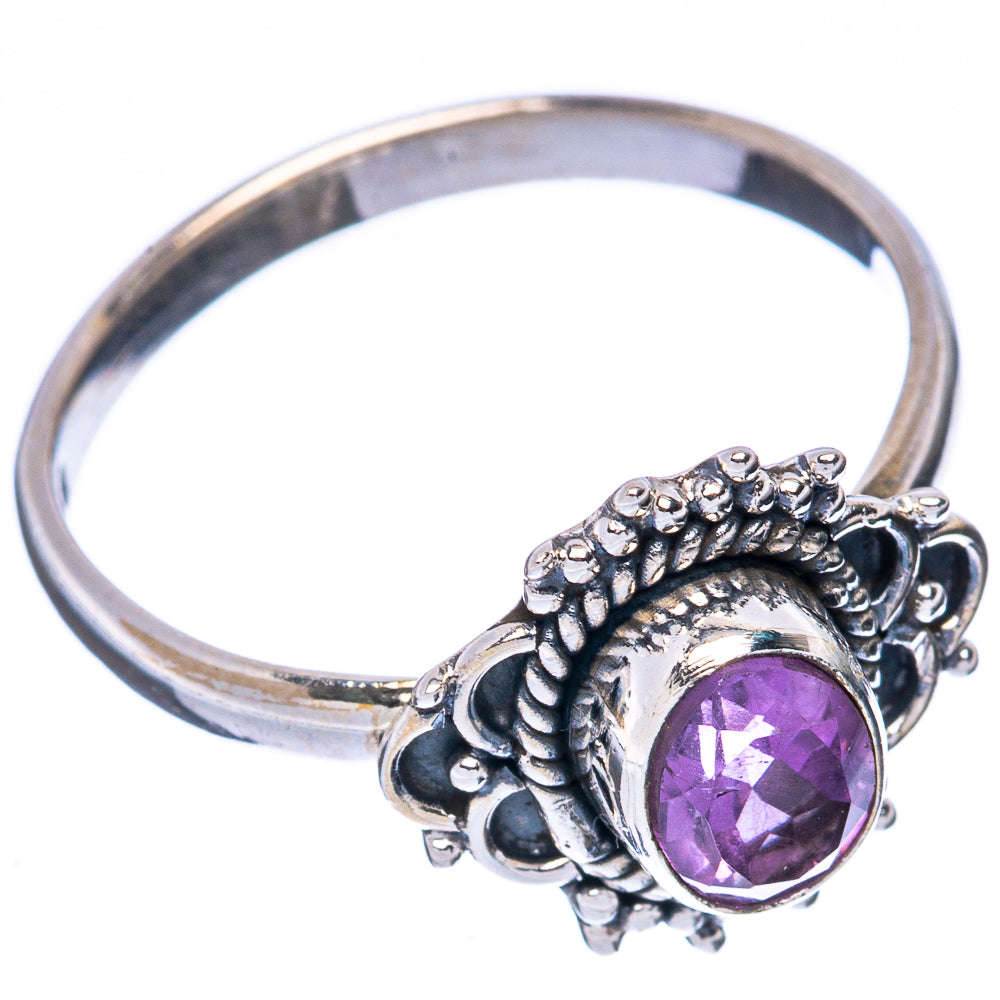 Value Faceted Amethyst Ring Size 8.75 (925 Sterling Silver) R3079