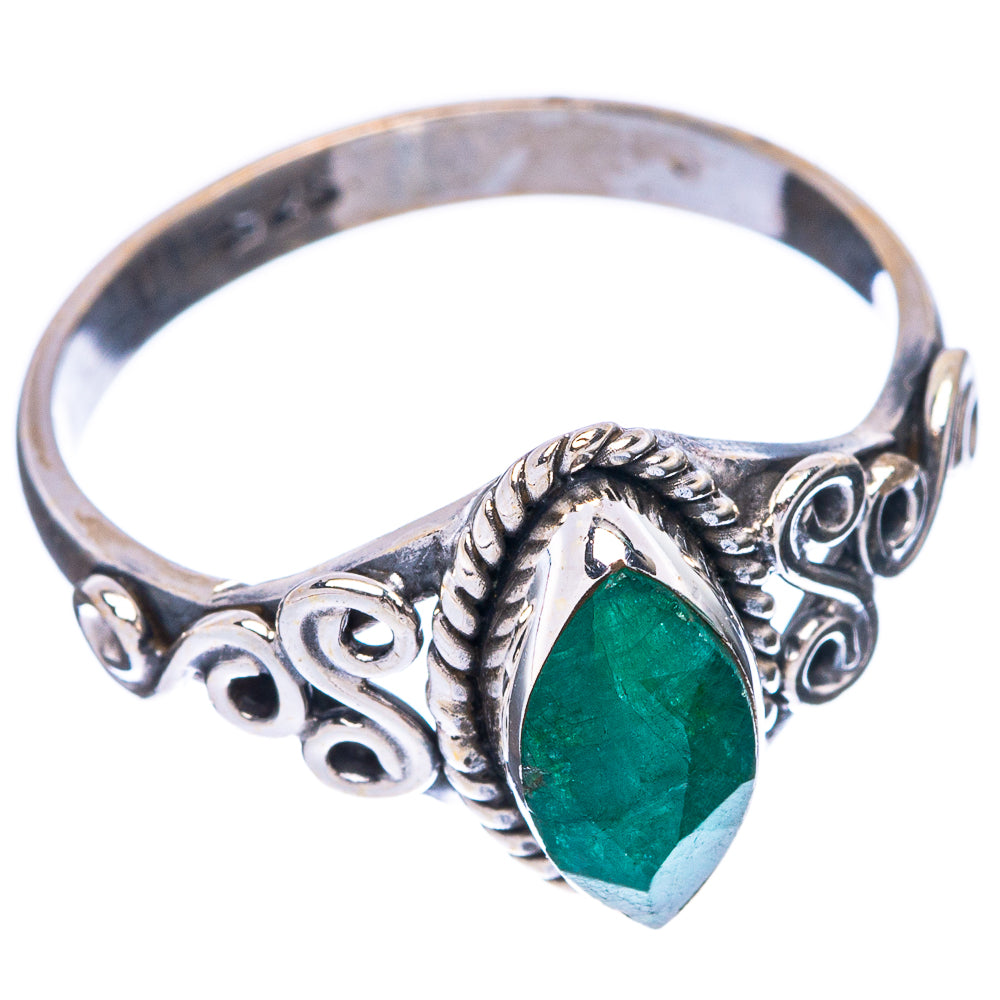 Green Sillimanite Dainty Ring Size 8 (925 Sterling Silver) R5777
