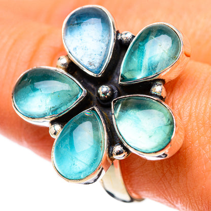 Blue Fluorite Ring Size 9.75 (925 Sterling Silver) RING138404