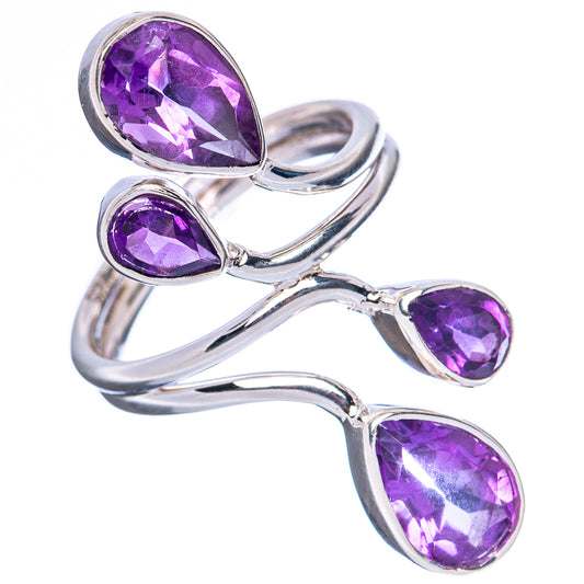 Premium Faceted Amethyst Ring Size 5.75 (925 Sterling Silver) R3586