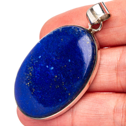 Premium Lapis Lazuli Pendant 2" (.925 Sterling Silver)