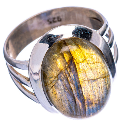 Labradorite Ring Size 8.5 (925 Sterling Silver) R146533