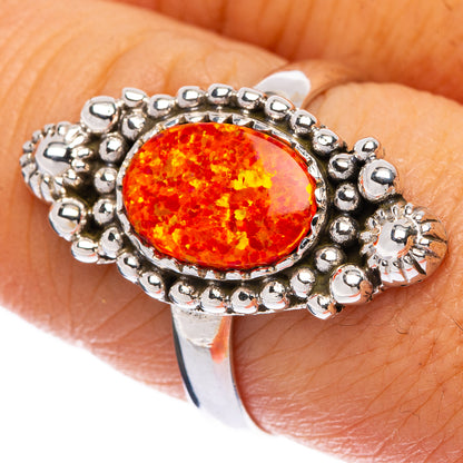 Synthetic Opal Ring Size 8 (925 Sterling Silver) R146077