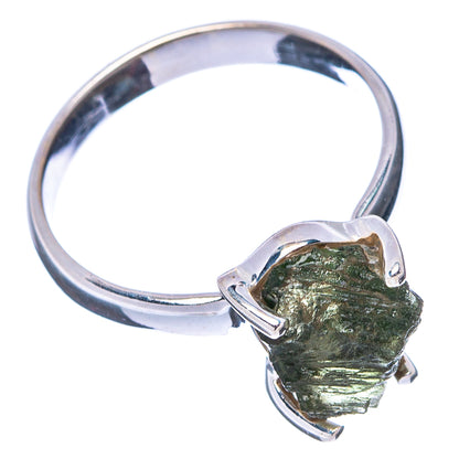 Moldavite Ring Size 6 (.925 Sterling Silver)