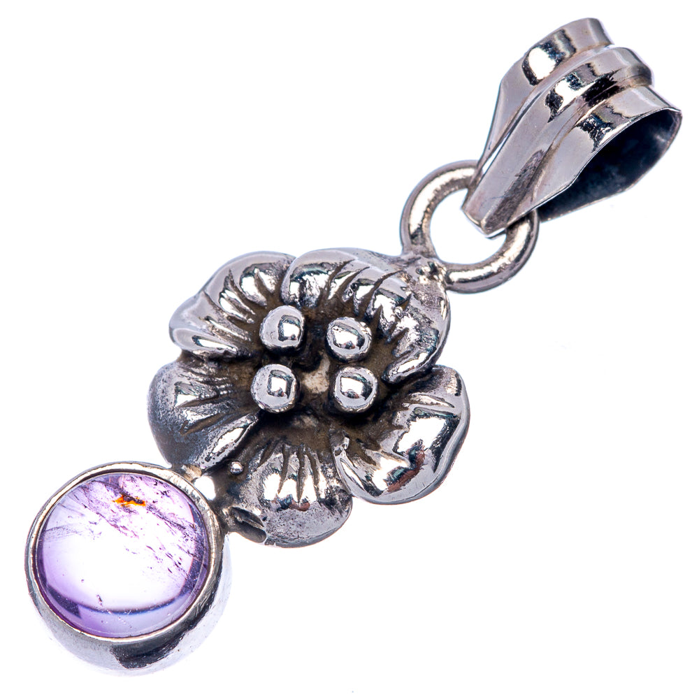 Amethyst Dainty Pendant 1 1/8" (925 Sterling Silver) P39896