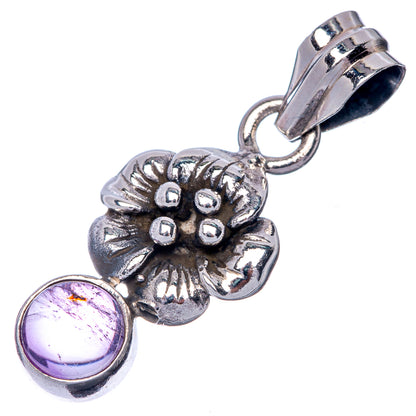Amethyst Dainty Pendant 1 1/8" (925 Sterling Silver) P39896